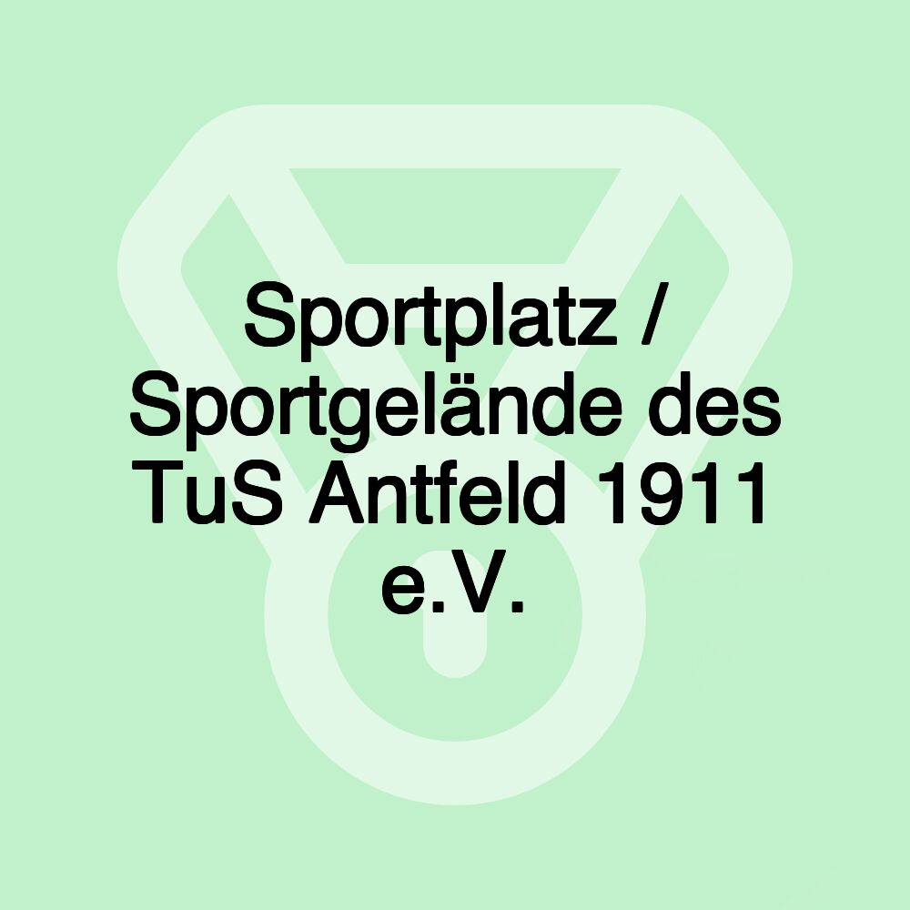 Sportplatz / Sportgelände des TuS Antfeld 1911 e.V. Sportplatz / Sportgelände des TuS Antfeld 1911 e.V.