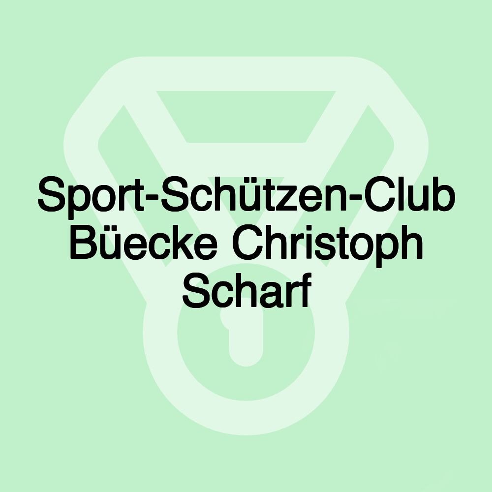 Sport-Schützen-Club Büecke Christoph Scharf